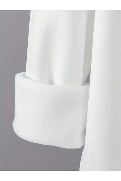 buendiakids Σετ αθλητικών φορμών με κουκούλα για αγόρια σε λευκό-μαύρο χρώμα με στάμπα ποδοσφαιριστή