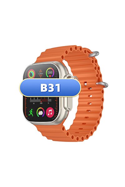 Generic B 31 4G Android Men's Smart Watch 2.04-Inch HD Video Call IP67 Waterproof Tiktok Support 64GB Capaci