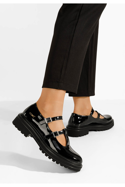 B T Shoes Černé dámské polobotky Jacinta