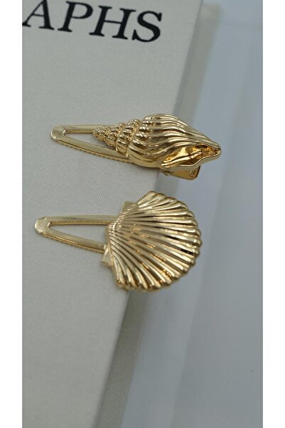 Jerie Deniz Temalı Klipsli 2'li Metal Toka Seti