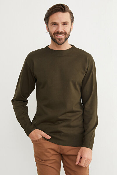 Fulla Moda Basic Crew Neck Knitwear Sweater