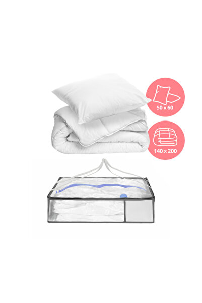 COMPACTOR Soft and Luxurious Twin Duvet Inner with Pillow Set