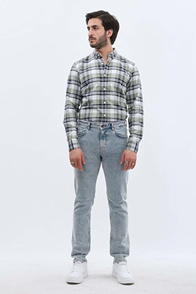 Jeanspro بنطال جينز مريح - أزرق سماوي مغسول