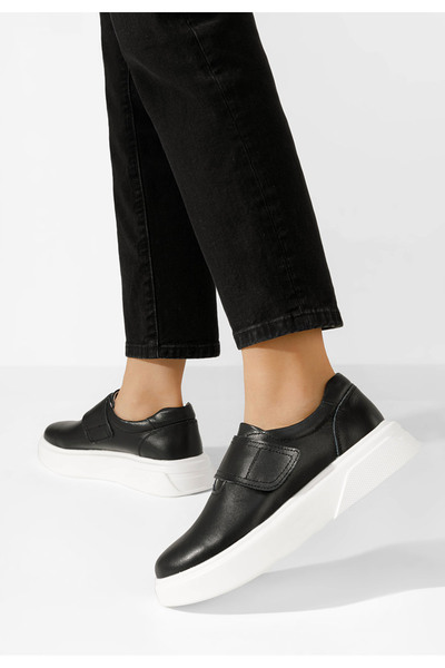 B T Shoes Pantofi casual dama piele Kally negri