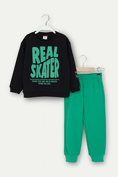 ww waka waka kids store Boy's Real Skater Printed Tracksuit Set