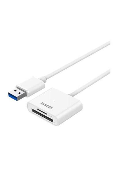 Unitek Cititor de carduri Y-9321, card microSD/SD, USB 3.0 (Alb)