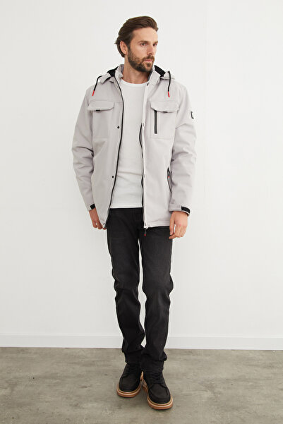 Fulla Moda Plus Size Hooded Coat with Pockets