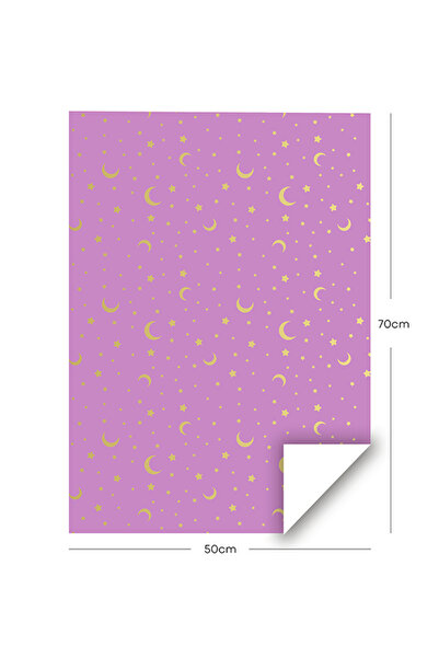 Share the Love Sky Themed Wrapping Paper - Purple