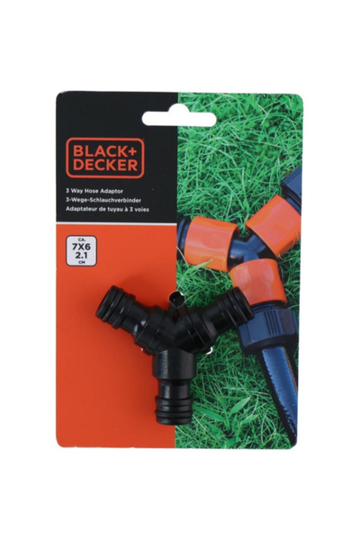 Black&Decker محول خرطوم الحديقة ثلاثي الاتجاهات