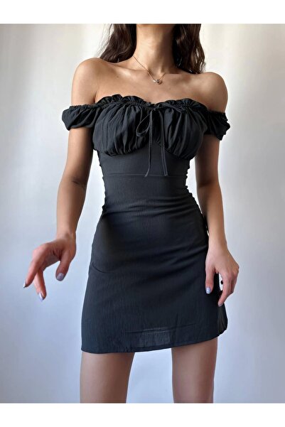 Bak Moda فستان ليندا كول أسود مبطن