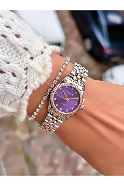 Ferrucci Steel Cord Minimal Case Women's Watch 3 Atm Waterproof 2 Years Warranty