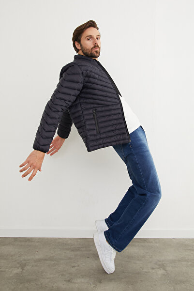 Fulla Moda Надувний пуховик із кишенею на блискавці