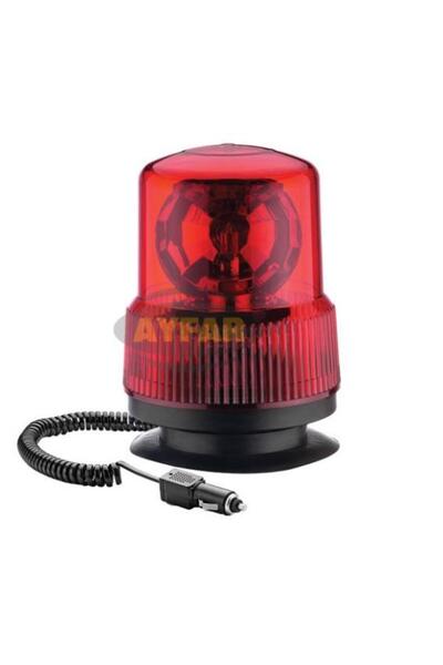 AYFAR 24 VOLT TEPE İKAZ LAMBASI KIRMIZI MIKNATISLI