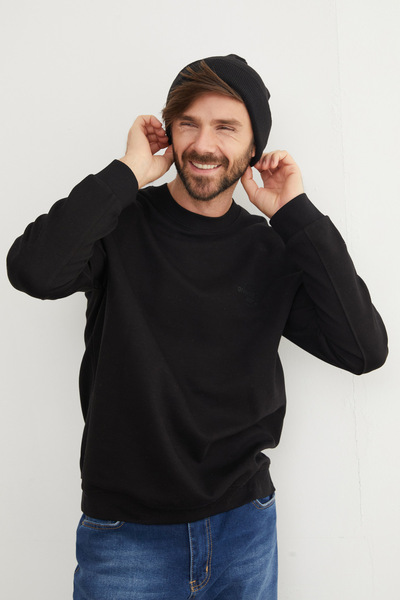 Fulla Moda Πρωτότυπο φούτερ με ανάγλυφο τύπωμα