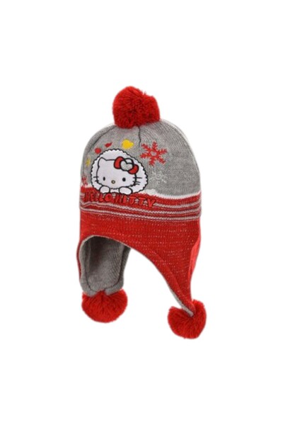 Hello Kitty Hat for girls, red/gray, Love, Hello Kitty