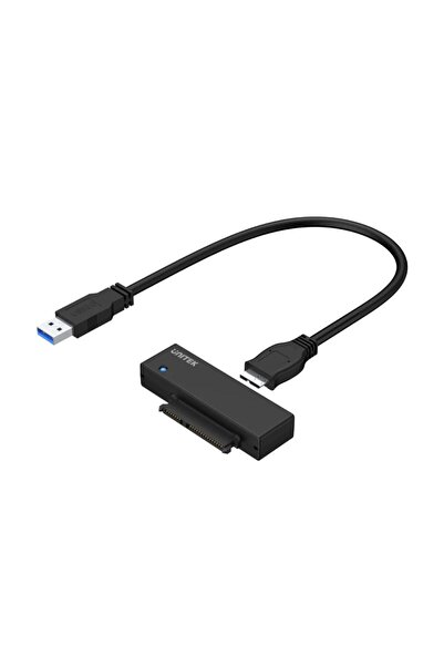 Unitek USB 3.0 to SATA III Adapter – 5Gbps, LED, Plug & Play, Black | Y-1039