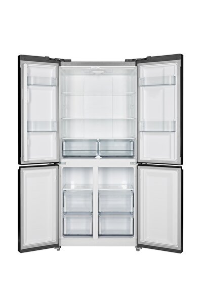 Silverline R12097B01 Siyah cam Gardrop Buzdolabı