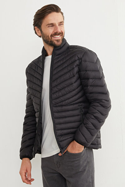 Fulla Moda Zippered Puffer Jacket