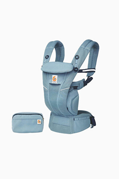Ergobaby Omni Breeze Bebek Taşıyıcı, Slate Mavisi, 4 Pozisyon, Ergonomik & Nefes Alabilir