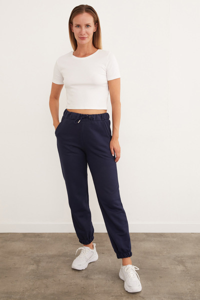 Fulla Moda Tie Waist Jogger Sweatpants