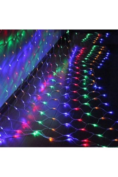 SDX Market Instalație de Crăciun 4 m x 6 m, plasă multicoloră, 672 LED-uri, S...