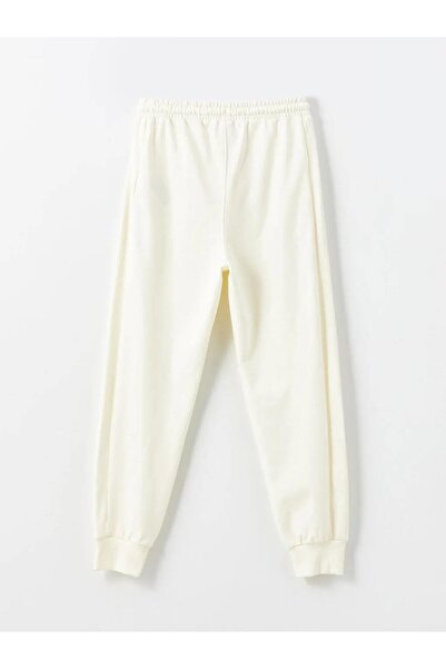 LC Waikiki LCW KidsEkru Beli Lastikli Erkek Çocuk Jogger Eşofman Altı