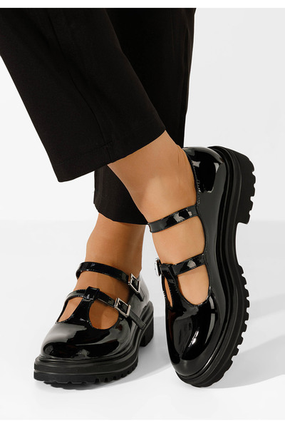 B T Shoes Černé dámské polobotky Jacinta