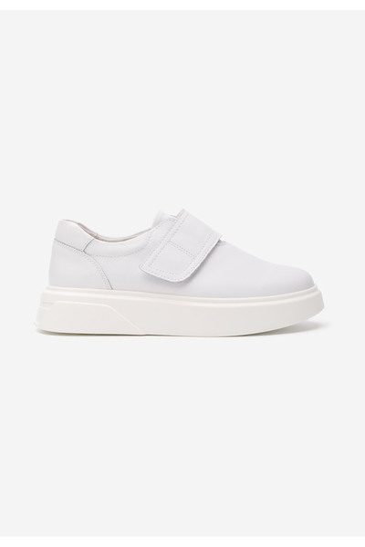 B T Shoes Kally white women's leather casual shoes