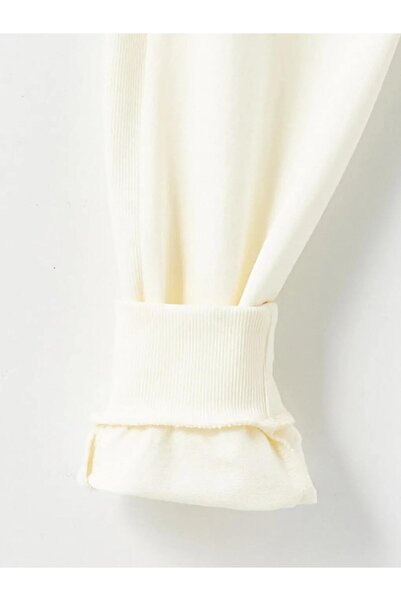 LC Waikiki LCW KidsEkru Beli Lastikli Erkek Çocuk Jogger Eşofman Altı