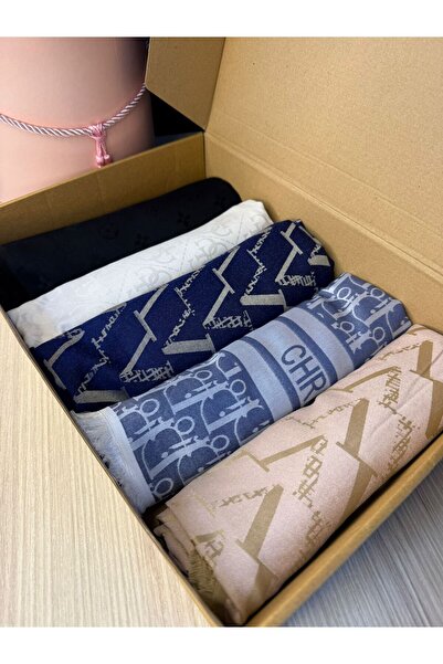 Oxygen Scarfs Nejoblíbenější 5dílný kašmírový hedvábný šál