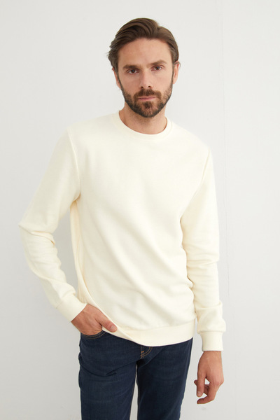 Fulla Moda Φούτερ με λαιμόκοψη με κέντημα με γράμμα M