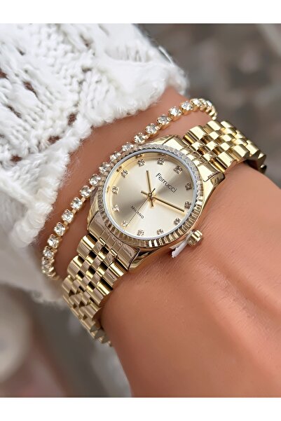 Ferrucci Steel Cord Minimal Case Women's Watch 3 Atm Waterproof 2 Years Warranty