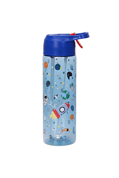 TINY WHEEL زجاجة مياه تريتان مطبوعة برذاذ الفضاء 750 مل