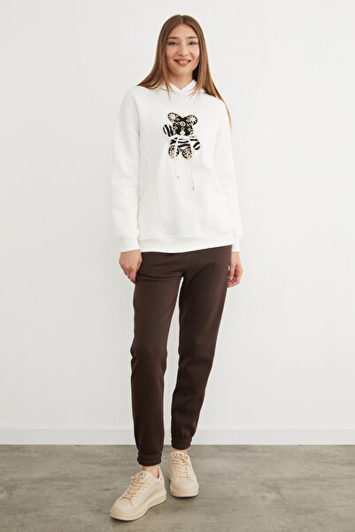 Fulla Moda Φούτερ Jogger με 3 τσέπες με κορδόνια