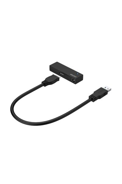 Unitek محول USB 3.0 إلى SATA III - 5 جيجابت في الثانية، LED، توصيل وتشغيل، أسود | Y-1039