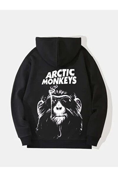 MAGORS سترة روك من القطن المطبوع بأكمام طويلة وقلنسوة من ثلاث خيوط من أركتيك ...