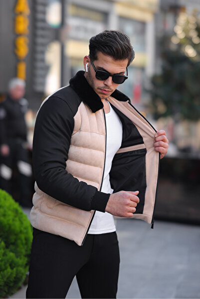 KOCCI Новий сезон: чоловічий пальто з деталями з замші та шкіри, що не пропускає холод