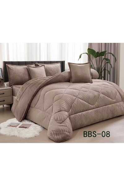 Brides مفرش نفرين شتوي نظام وجهين وجه مخمل وجه فرو ناعم ودافئ مكوت من 6 قطع ح...