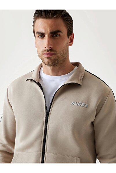 Guess Mickey Erkek Bej Aktif Sweatshirt Z2YQ10KB3P2-G1CA