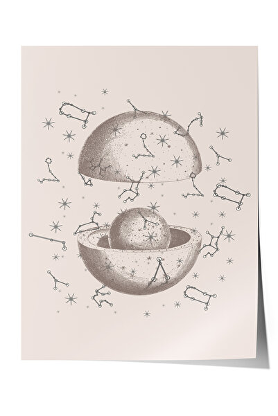 Zestia Poster fără ramă, Armonie cosmică, Poster decorativ pentru birou Nr.: ...