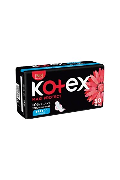 Kotex Women's Pads Regular with Wings 50 Pieces