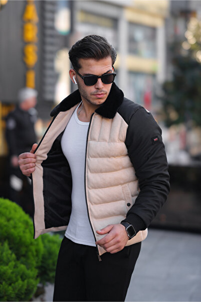 KOCCI Новий сезон: чоловічий пальто з деталями з замші та шкіри, що не пропускає холод