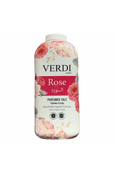 VERDİ بودرة التلك المعطرة برائحة الورد