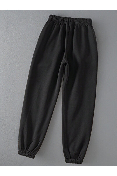 EVIus Φούτερ Jogger με θερμική επένδυση, ελαστική μέση και πόδια, με εκτύπωση με λεπτομέρειες του Star Plan της Θεού