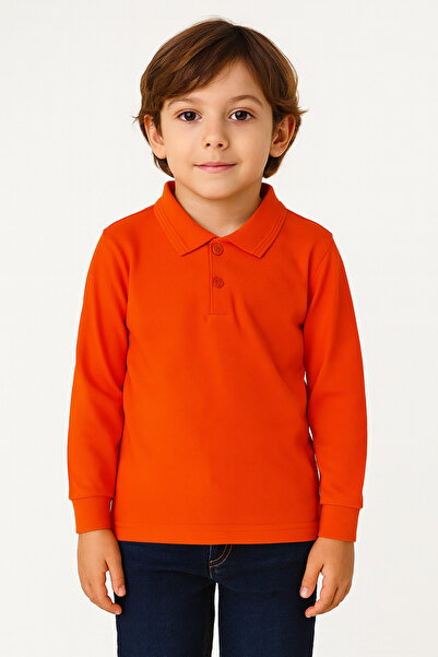 ModaPlaza Children's Long Sleeve Polo Neck T-Shirt