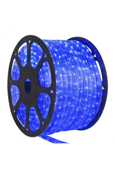 SDX Market Installation Blue LED Roll 100 m light hose with FLASH 13mm+power ...