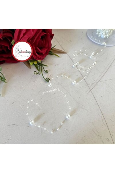 Gelincimherşey Екру шнур с ресни и мъниста, 5 метра