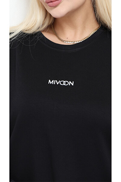 Mivoon Γυναικείο μεγάλο μέγεθος ριγέ μακρυμάνικο σετ από ύφασμα Modal στυλ Osho M-6XL