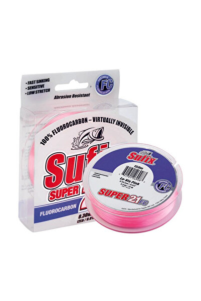 SUFIX Süper 21 Fluorocarbon Misina 0,30mm. 50mt. Pink