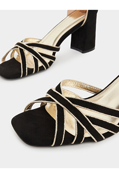 Styli Sling Back Block Heel Sandals